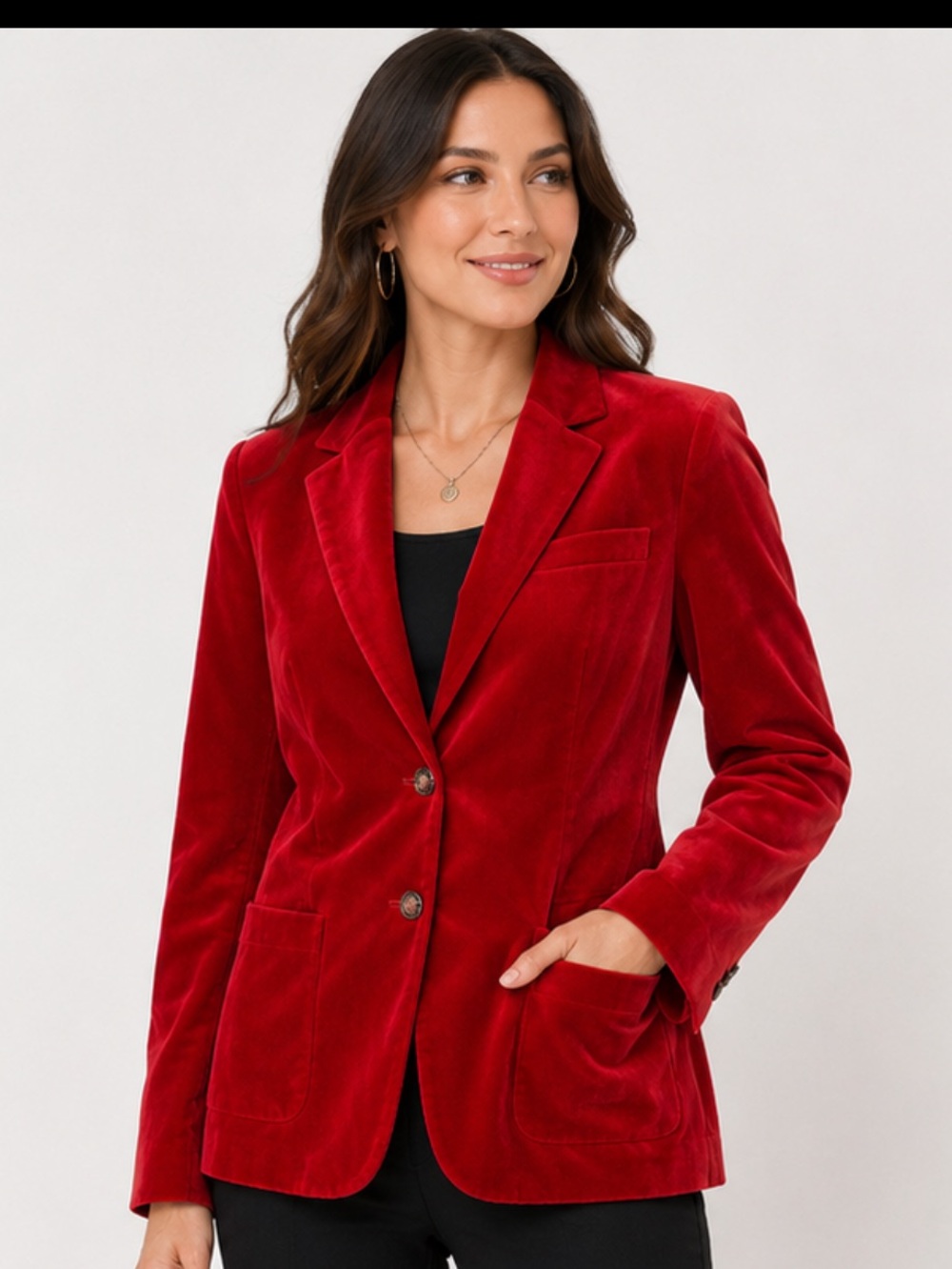 Classic fashion Red velvet Women's Blazer Jacket - Classic Tailored size 12